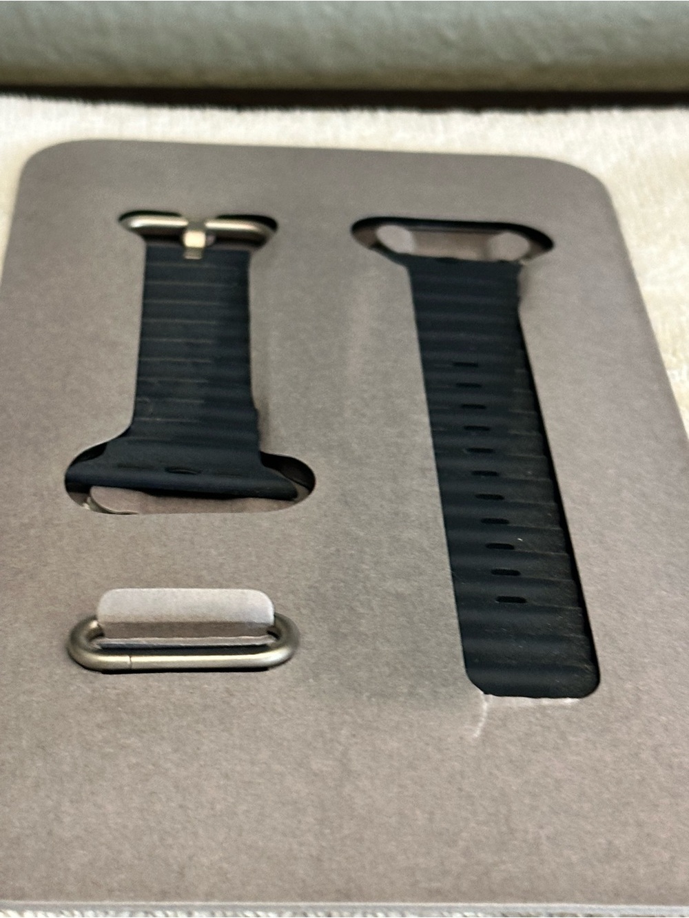 Set of Genuine Apple Watch Ultra 49mm Ocean Band and Midnight Blue